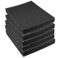 Biopro Black Filter Sponge Pad 48 x 48 x 5cm Fine 30ppi 5 Pack