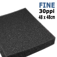 Biopro Black Filter Sponge Pad 48 x 48 x 5cm Fine 30ppi