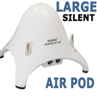 Hopar Pod Twin Outlet Adjustable Silent Air Pump Large