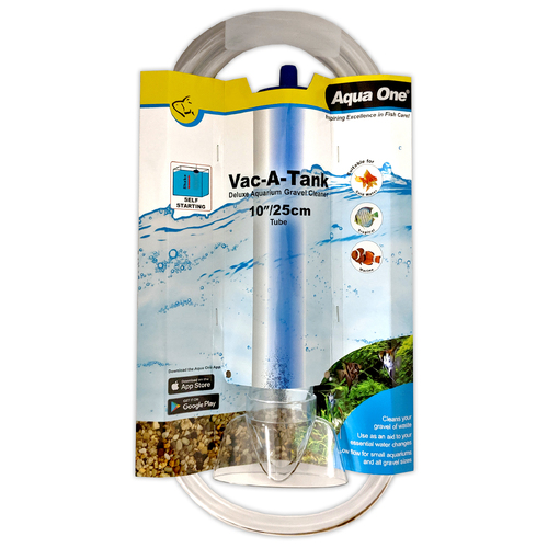 Aqua One 10''/25cm Vac-A-Tank Deluxe Aquarium Gravel Cleaner
