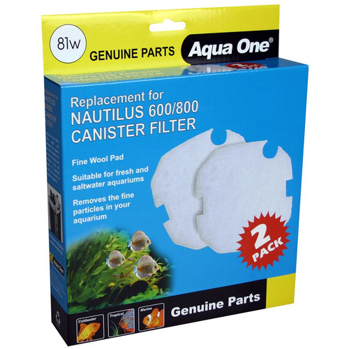 Aqua One Nautilus 600/800 Fine Floss Wool Replacement Part 81w