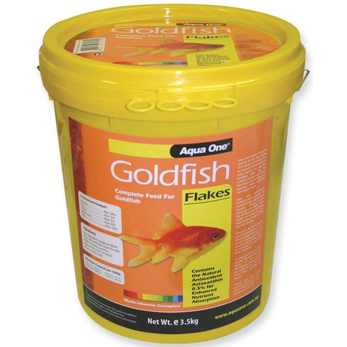 Aqua One Goldfish Flake Food 3.5Kg Bucket
