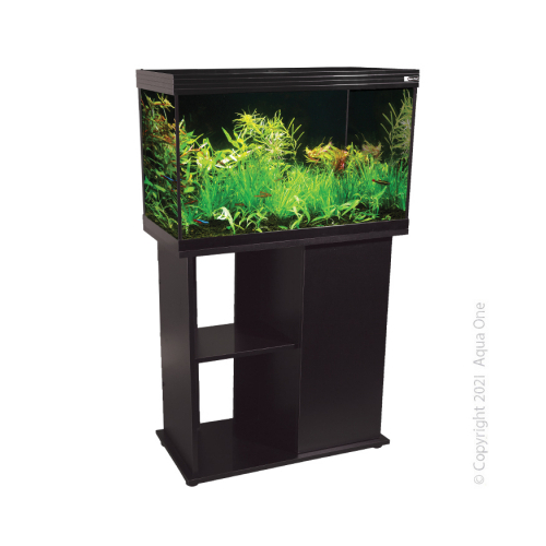 Aqua One Horizon Black 65 Aquarium Kit with Canister and RGB  LED Light 2ft