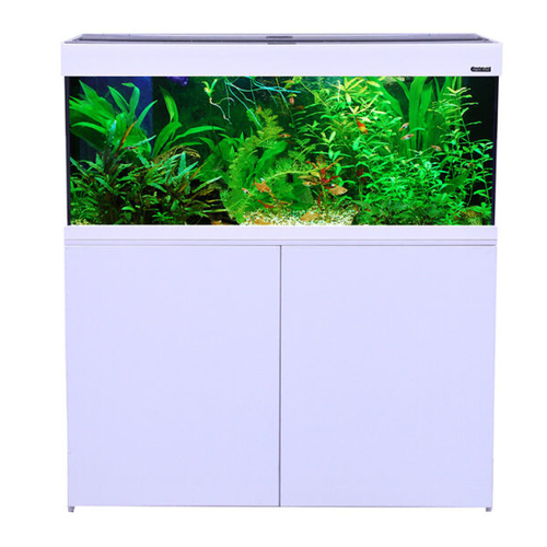 Aquatica 240L Aquarium Set White with Heater LED and Filter