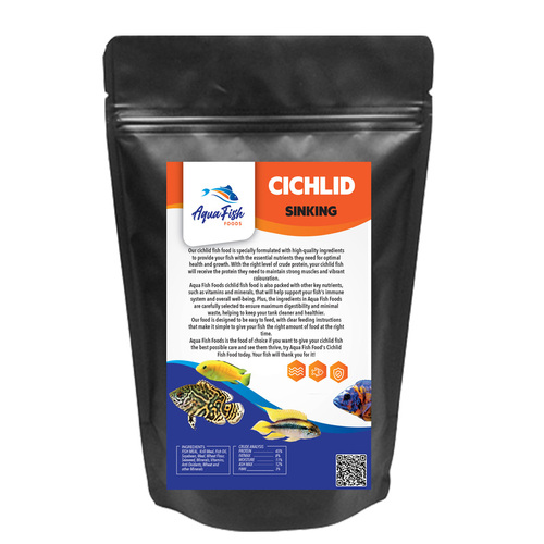 Aquarium Aqua Fish Foods Pellets Sinking Cichlid Tropical Feed Small 10Kg