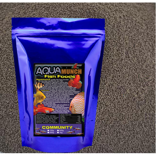 Aqua Fish Foods Community Bites 500g Bag Premium Slow Sinking Pellet