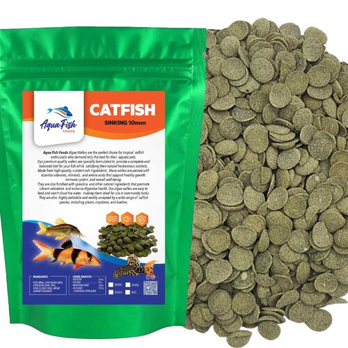 Aqua Fish Foods Vege Disc Algae Wafers 500g Aquarium Catfish Fish Food Spirulina 10mm 