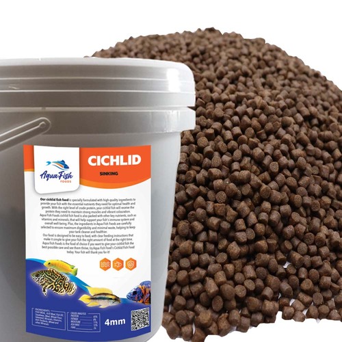 Aquarium Fish Food 4mm Sinking Pellets 12Kg Premium Bulk Fish Feed