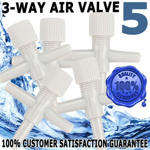 3 Way Airline Tap Valve 5 Pack (4mm)