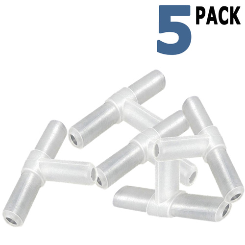 Airline T-Piece 5 Pack (4mm)