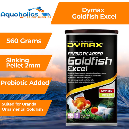 Dymax Goldfish Excel Premium Sinking Aquarium Fish Food 560g