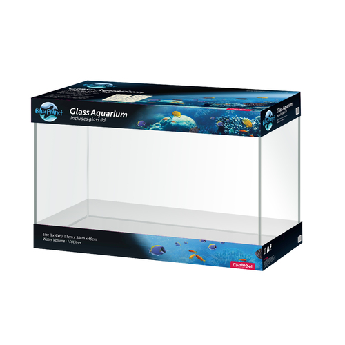 Blue Planet Glass Aquarium  Fish Tank 200L with Lid 4ft
