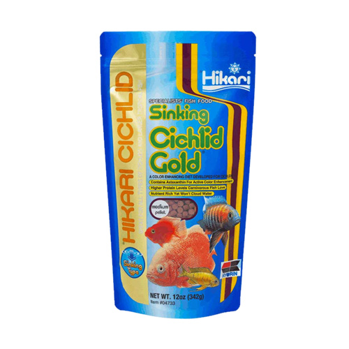 Hikari Cichlid Gold Medium Sinking 342g 