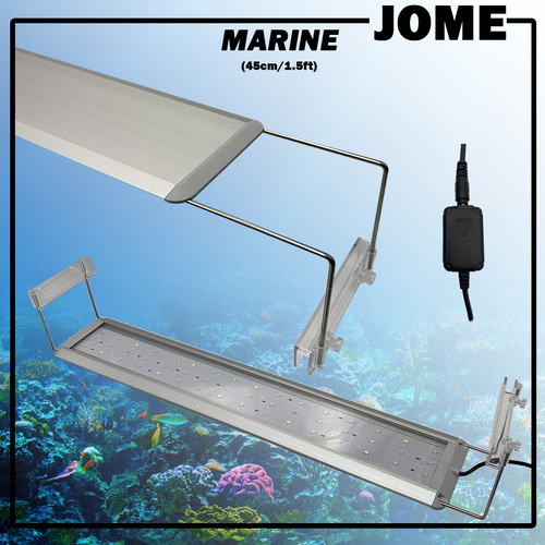 JOME Aquarium Moonlight LED Light Marine Full Spectrum Fish Tank Lighting 1.5ft 45cm 18w