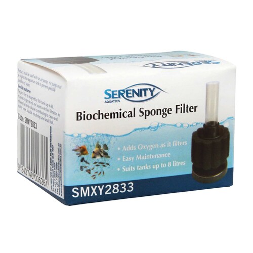 XY-2833 Mini Biological Aquarium Sponge Filter with Flow Tap